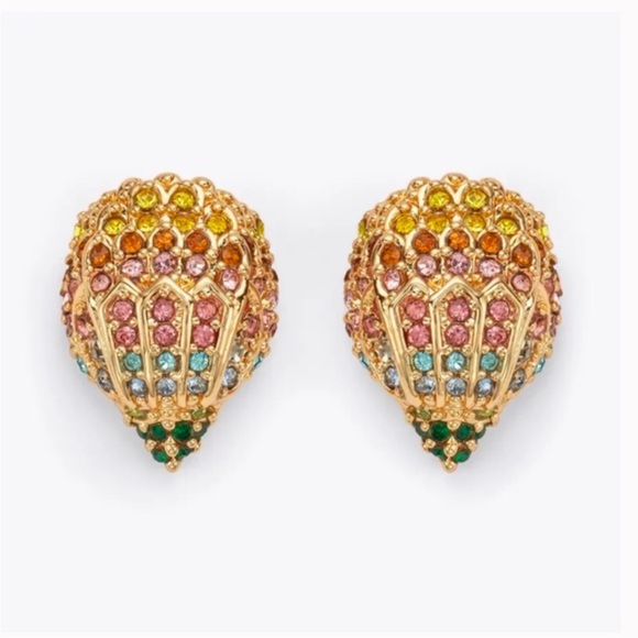 Kurt Geiger Jewelry - Kurt Geiger Gold Embellished Small Eagle Head Earrings NWT